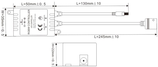 24键RGBW红外LED控制器